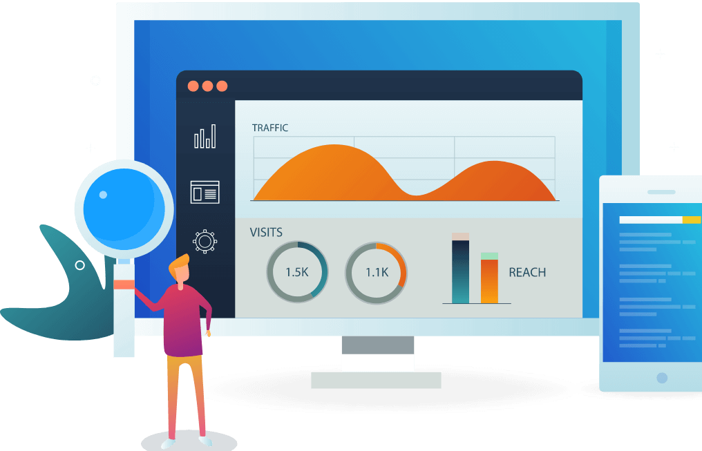 BrightStar CRM system - image overview of customer management system